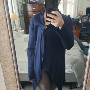 Bobeau Midnight Blue Knit Cardigan